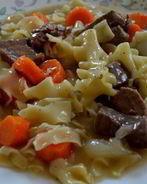 Рагу из говядины с лапшой