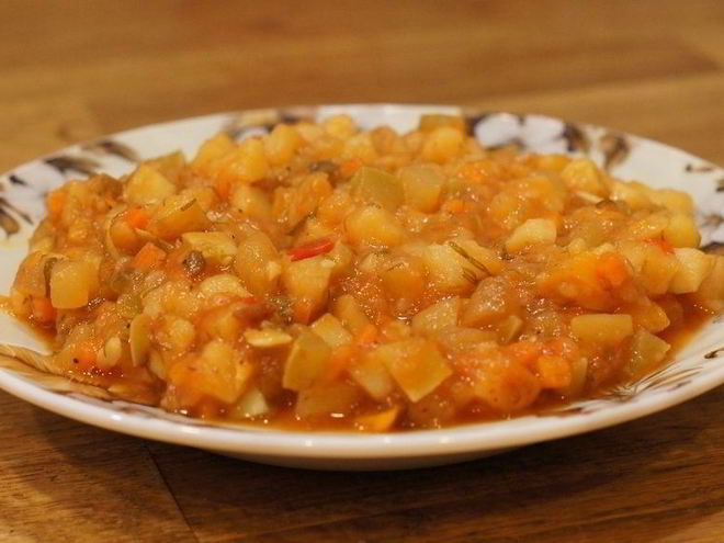 Рецепт рагу из кабачков
