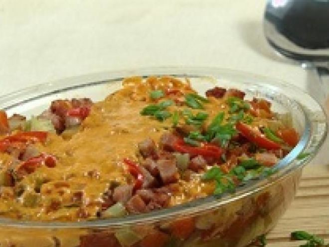 Рецепт рагу из овощей с ветчиной и грибами