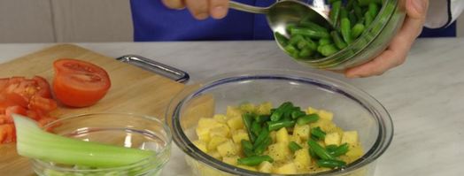 рагу из овощей с ветчиной и грибами. Шаг 2