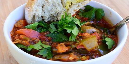 Рагу из помидоров и перца