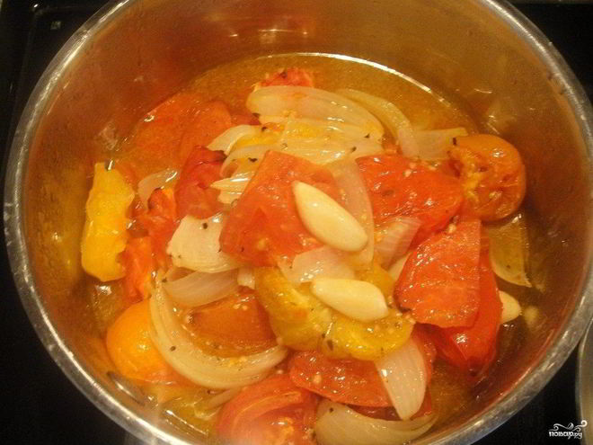 Рецепт рагу из помидоров
