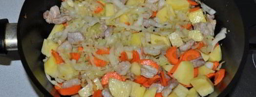 рагу из свинины с овощами в томатном соке. Шаг 3