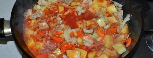 рагу из свинины с овощами в томатном соке. Шаг 4