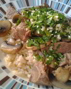 Рагу из телятины с грибами