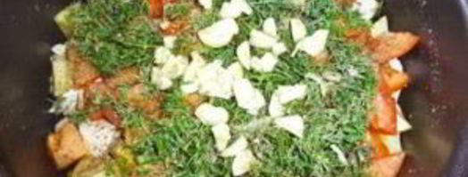 рагу с курицей в мультиварке. Шаг 6