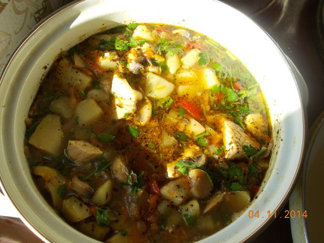 Рецепт рагу с мясом, грибами и овощами