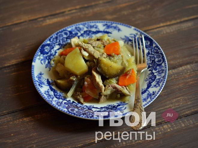 Рецепт рагу с мясом в мультиварке