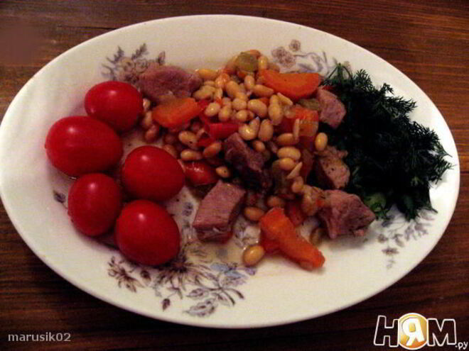 Рецепт рагу с соевыми бобами в чугунке