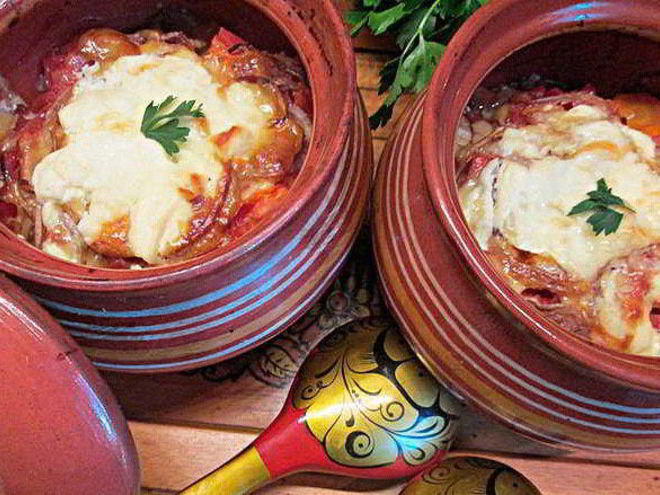 Рецепт рыбного рагу в горшочках