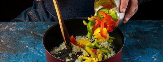 сочное овощное рагу с лососем. Шаг 2