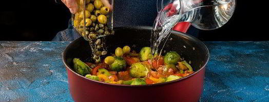 сочное овощное рагу с лососем. Шаг 4