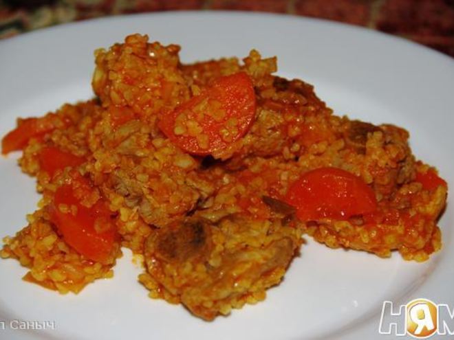Рецепт свиного рагу с морковью и булгуром