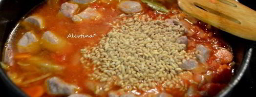 свиное рагу с перловкой и клюквой. Шаг 4