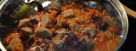 свиное рагу с перловкой и клюквой. Шаг 5