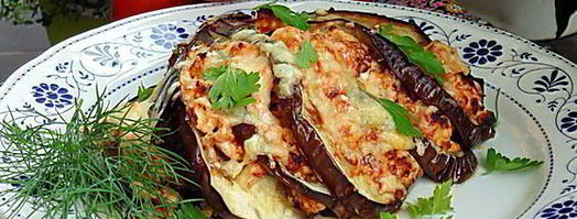 веер из баклажана с куриным рагу. Шаг 8