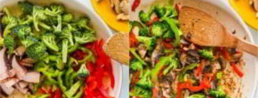 рисовая лапша с курицей и овощами. Шаг 3