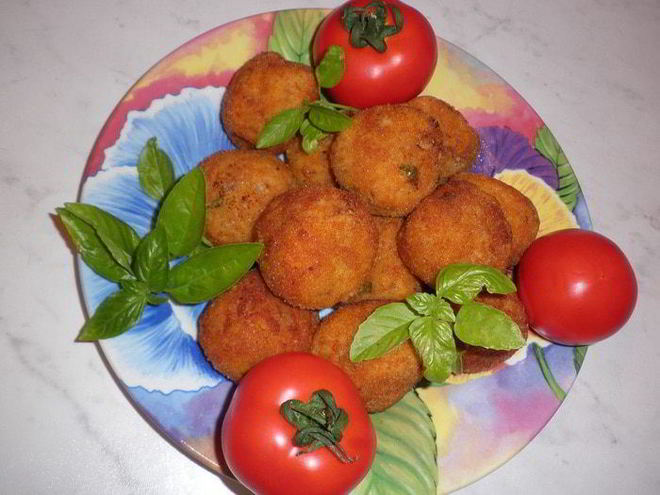 Рецепт рисовых шариков аранчини