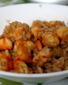 Быстрое ризотто с креветками