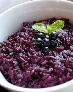 Черничное ризотто