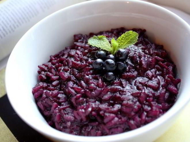 Рецепт черничного ризотто