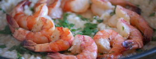 дважды мускатное ризотто с креветками. Шаг 10