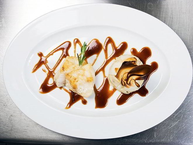 Рецепт филе морского черта с корсиканским ризотто