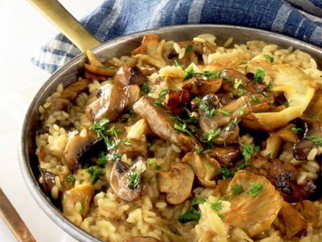 Рецепт грибного ризотто в мультиварке