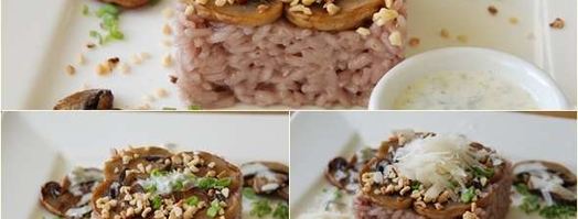 красное ризотто с горгонцоловым соусом. Шаг 23