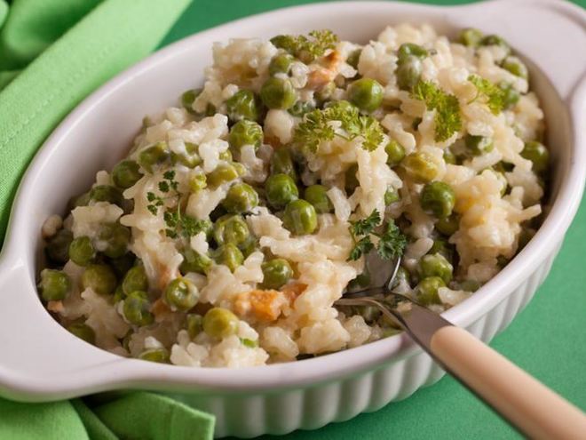 Рецепт ризей е бизи — ризотто с зеленым горошком