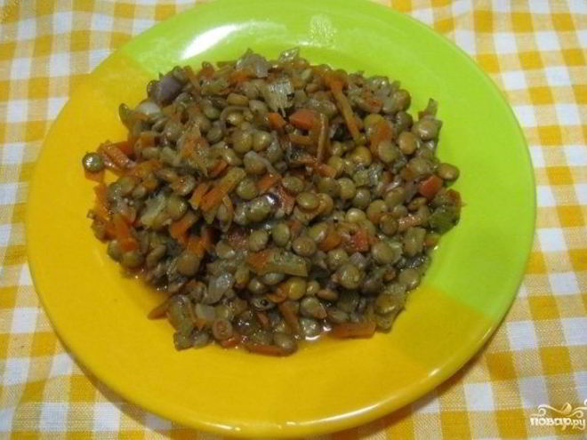 Рецепт ризотто из чечевицы