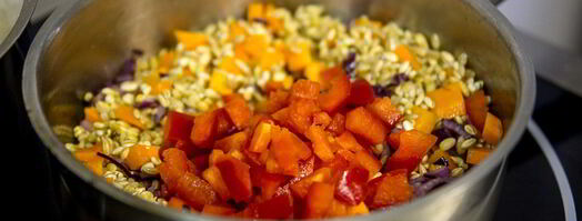 ризотто из перловки с овощами. Шаг 5