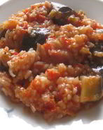 Ризотто с баклажанами