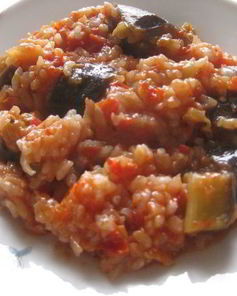 Ризотто с баклажанами