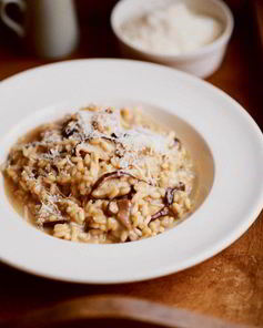 Ризотто с белыми грибами и лисичками