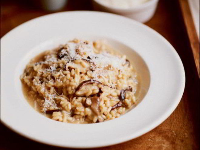 Рецепт ризотто с белыми грибами и лисичками