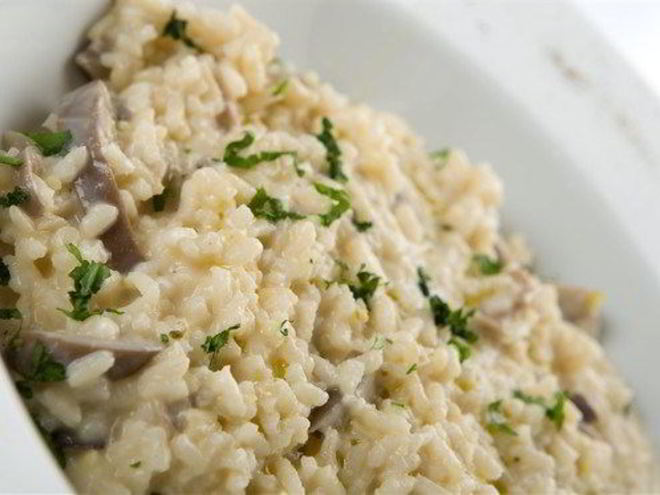 Рецепт ризотто с белыми грибами и петрушкой