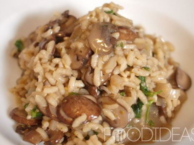 Рецепт ризотто с белыми грибами