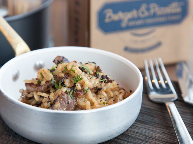 Рецепт ризотто с говядиной и вешенками