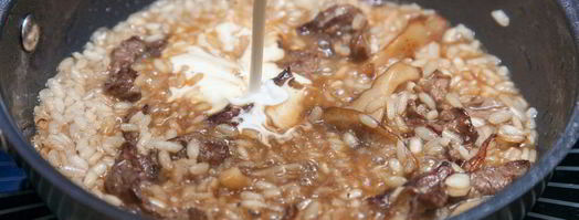 ризотто с говядиной и вешенками. Шаг 6
