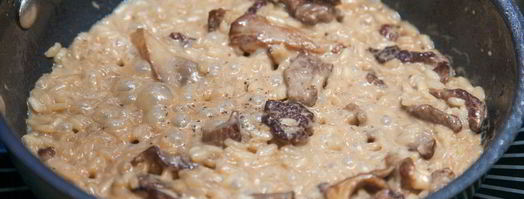 ризотто с говядиной и вешенками. Шаг 7