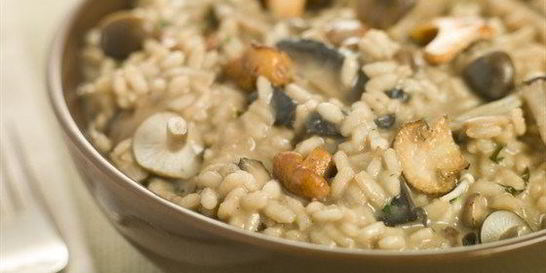 Ризотто с грибами и пармезаном