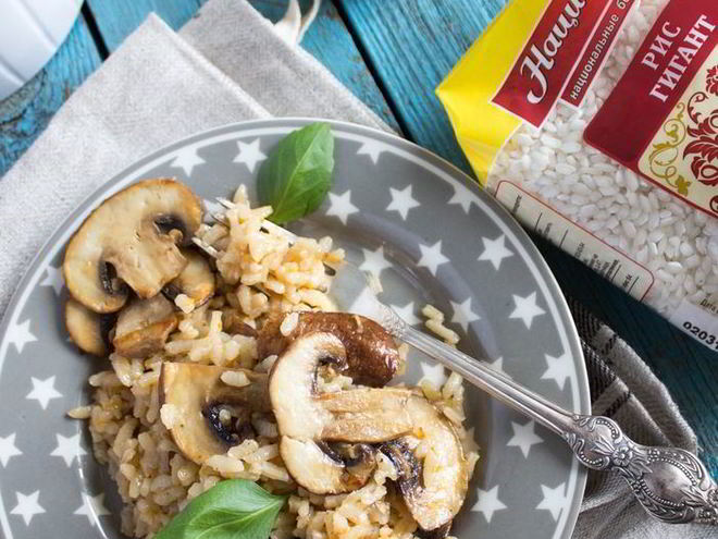 Рецепт ризотто с грибами