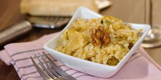 Ризотто с индейкой и орехами