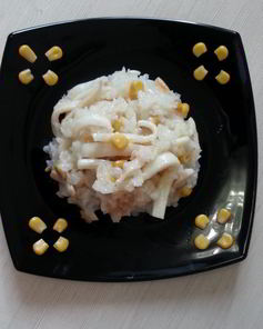 Ризотто с кальмарами