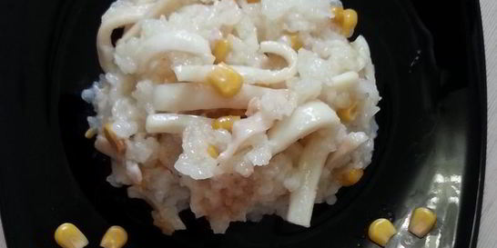 Ризотто с кальмарами