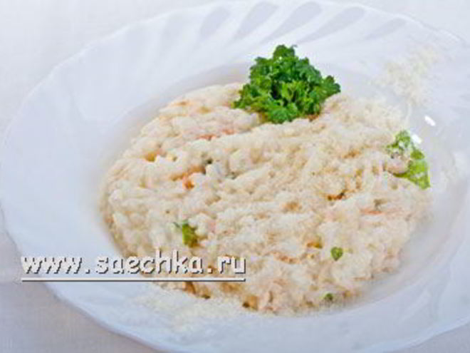Рецепт ризотто с крабами