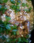 Ризотто с куриными сердечками