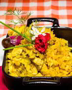 Ризотто с курицей и карри