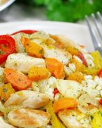 Ризотто с курицей и овощами